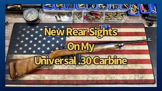 30 Carbine, New Rear Sights.  The Sights I found and Sighting in at the Range.