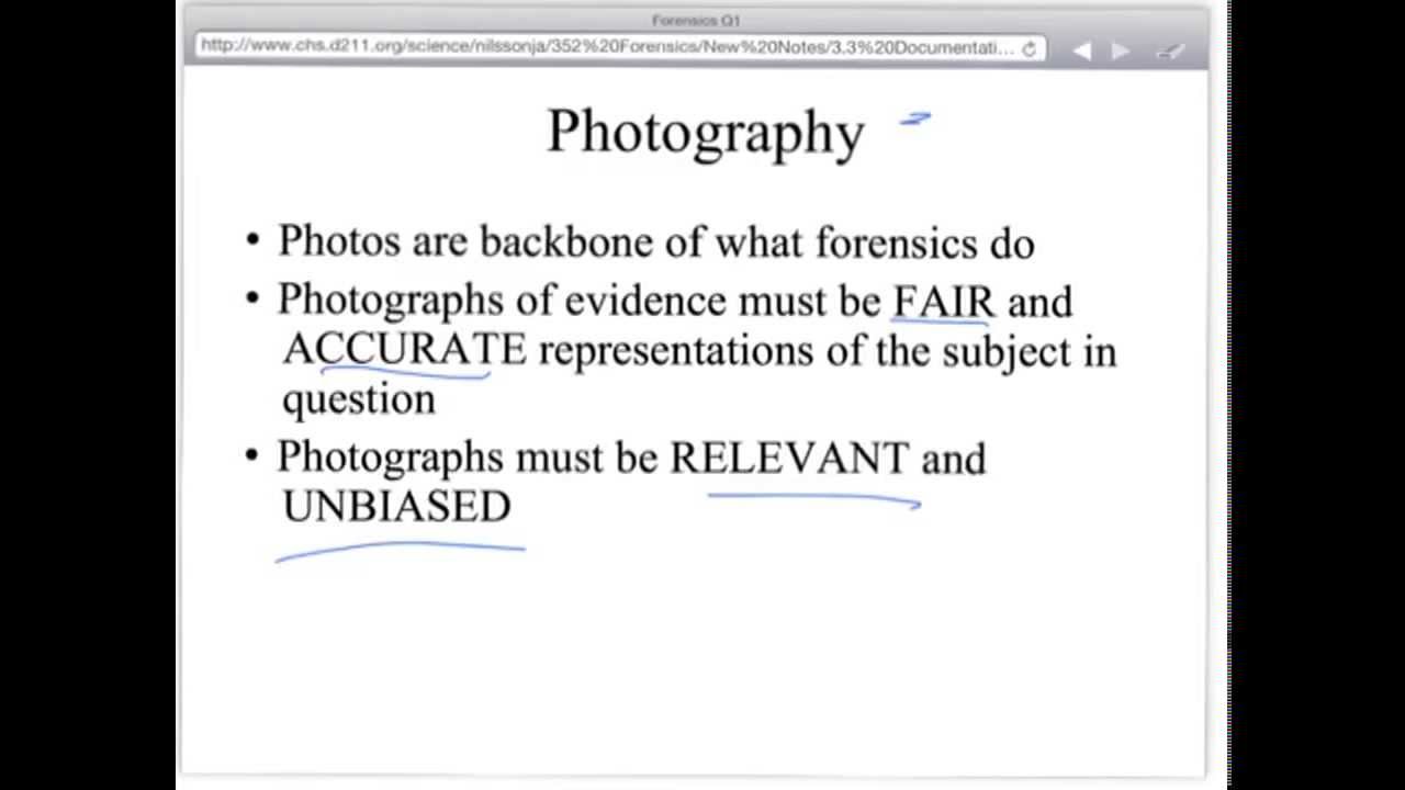3.3 Crime Scene Documentation