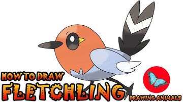 How To Draw Fletchling Pokemon | Drawing Animals
