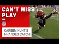 Kareem hunt grabs wildest catch of the week