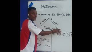How to use heron's formula to find the area of a triangle