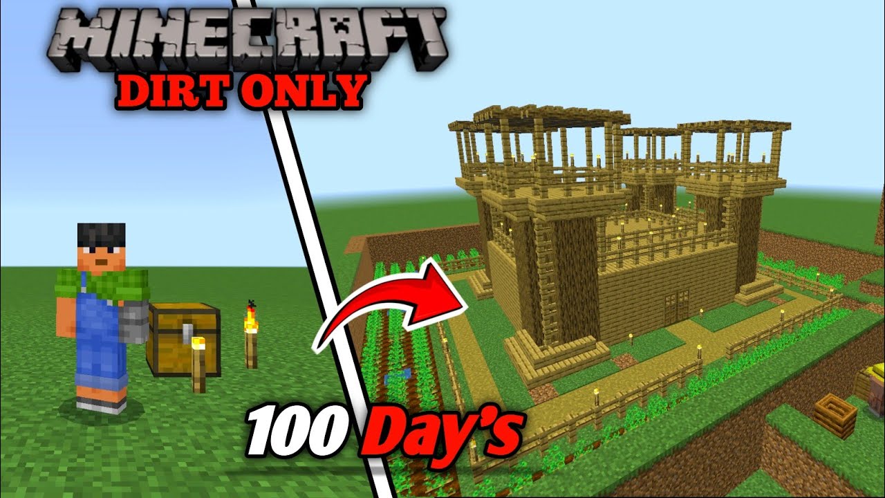 I Survive 100 Day's in Minecraft PE Super Flat World 😱|#minecraft - YouTube