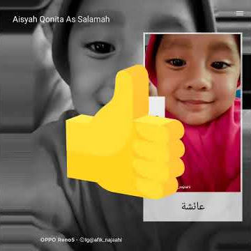 ucapan salam adek Aisyah