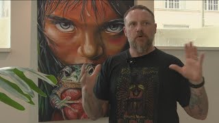 Glass City River Wall artist announcing big project, and new gallery