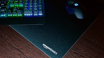 Amazon basics mouse pad unboxing and review