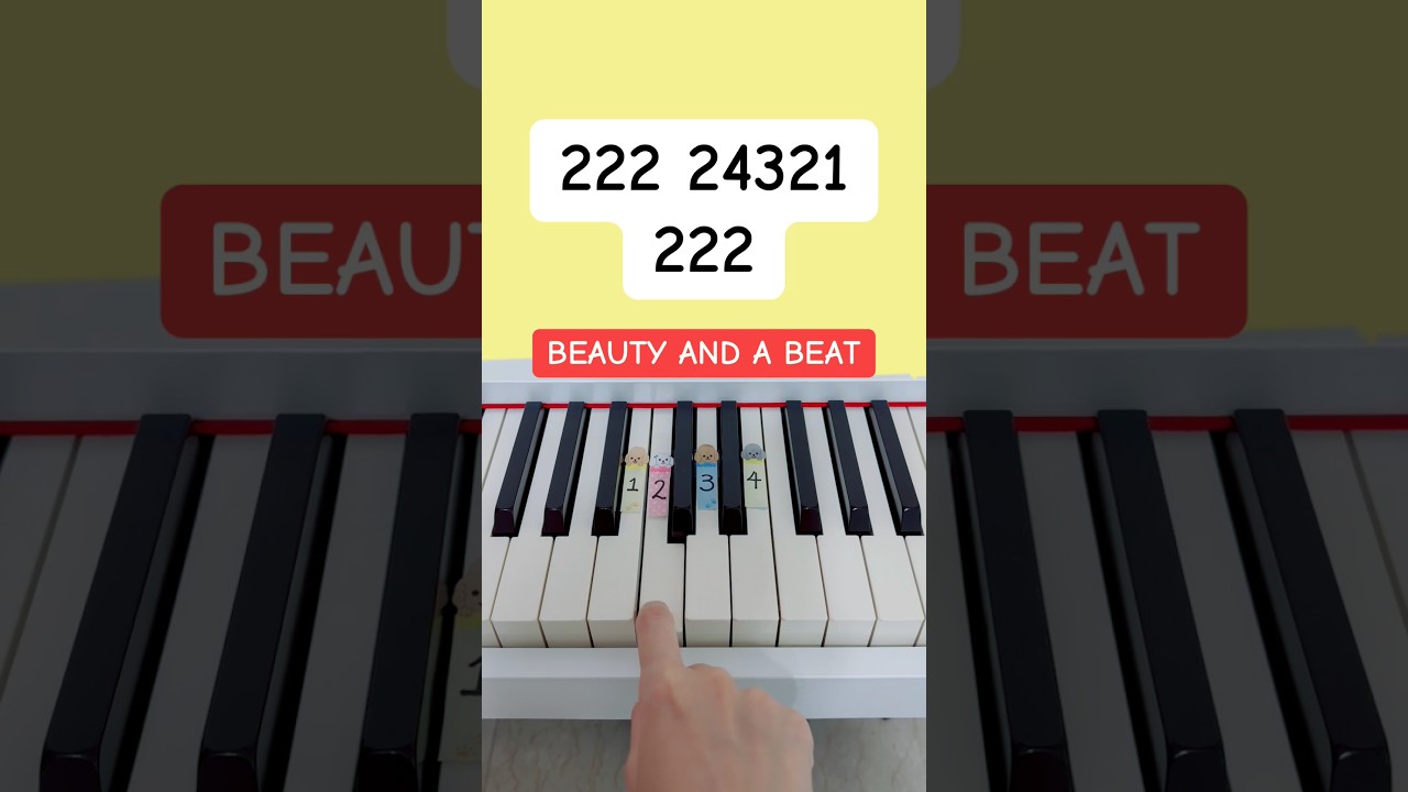 Beauty And A Beat - Justin Bieber ft. Nicki Minaj (Piano Tutorial) #easypianotutorial