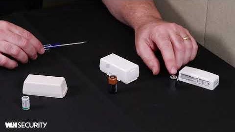 WH Security - Changing batteries in a door/window sensor
