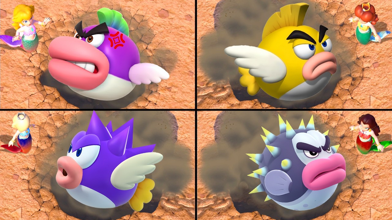 【マリオパーティスーパースターズ】すべての100てベストミニゲームコレクション マーメイドピーチ | Mario Switch