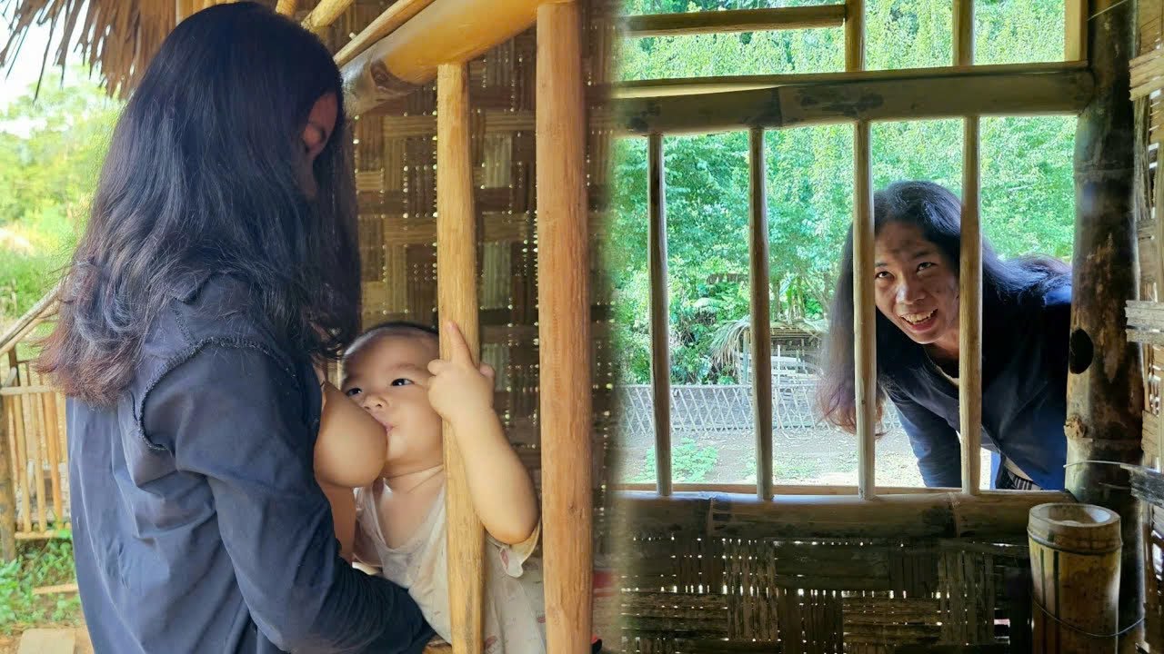 A Mother’s Daily Life | Digging Red Arrowroot & Cooking Chicken Porridge for Her Children