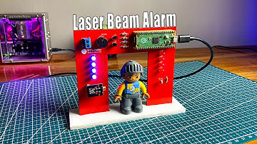 How to Make a Laser Beam Alarm Security System using the Raspberry Pi Pico board | Rainy day Project