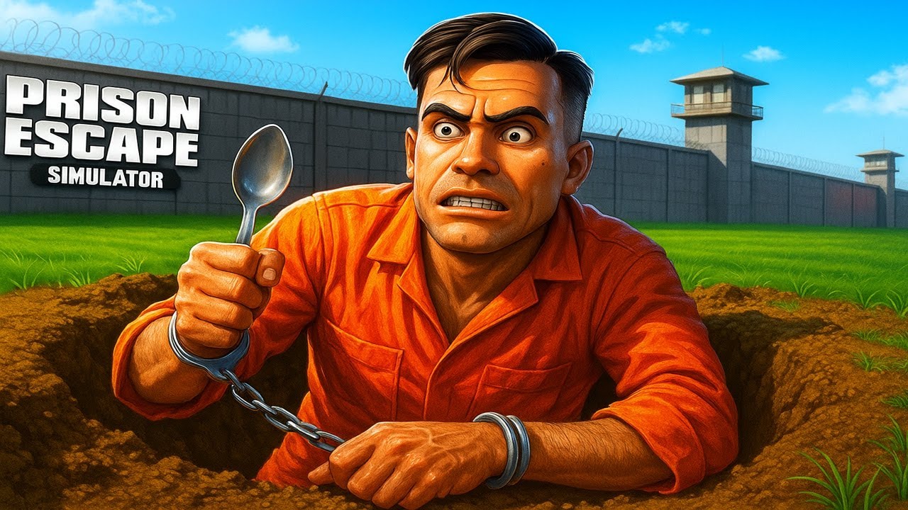 மக்களே🚨DIGGING My Way OUT with a SPOON!😱 | Prison Escape Simulator #part1