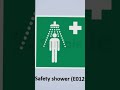 Safety shower symbol sign
