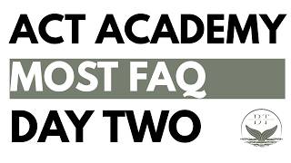 ACT Academy | Night 2: Student Q&A + Targeted Practice