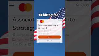 MASTERCARD IS HIRING | #jobvacancy #hyderabadjobs #jobsearch #hiring #job