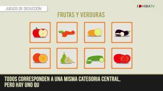 Juegos de deduccion Frutas y verduras - Hospital Italiano de Buenos Aires