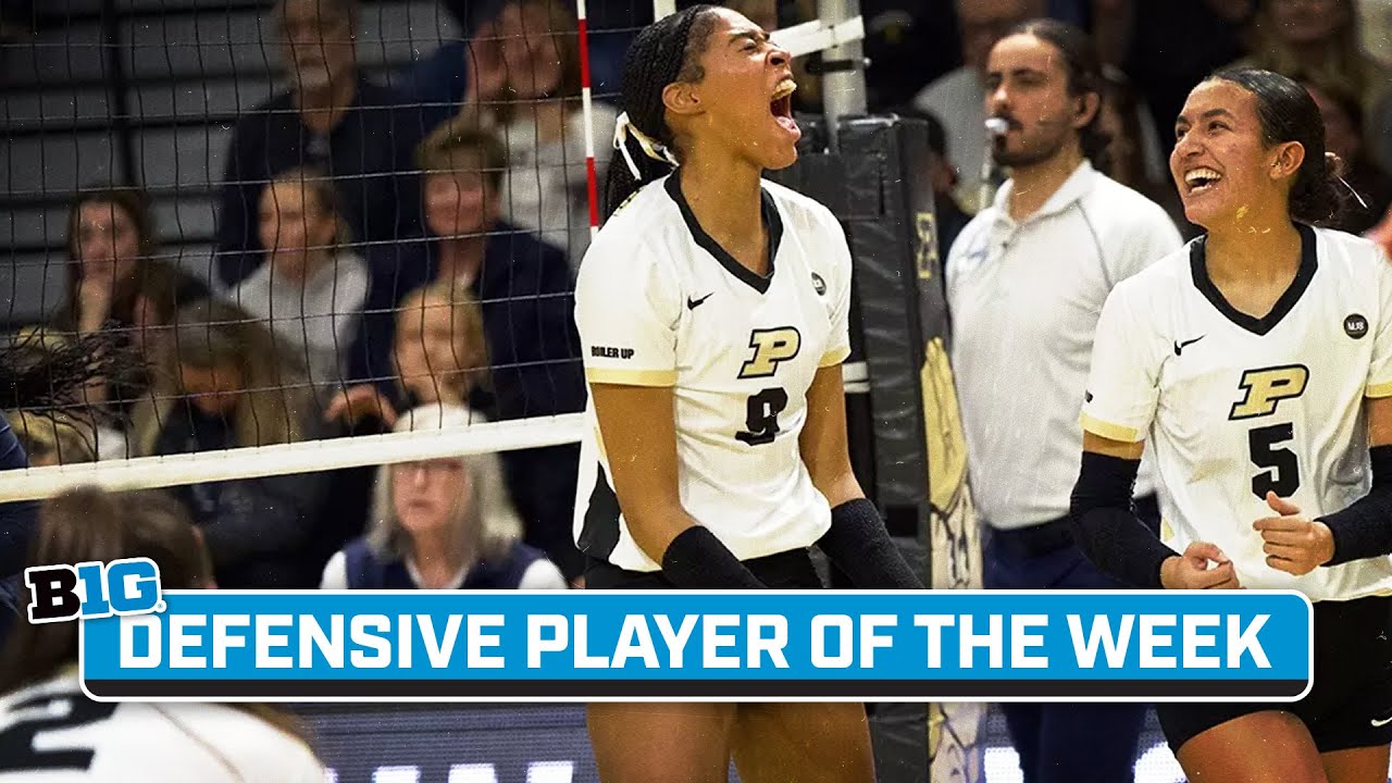 Lourdes Myers Highlights B1G Volleyball Defensive Player of the Week Nov. 13, 2023 YouTube