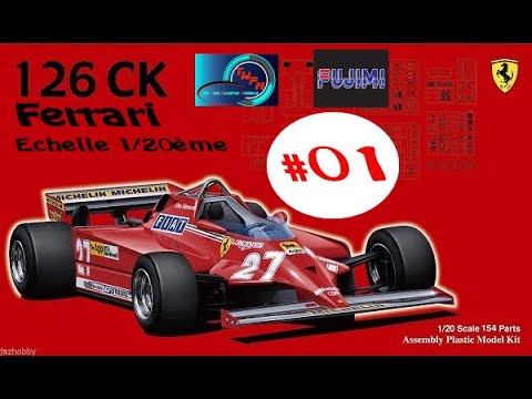 Montage Maquette Ferrari 126 CK Fujimi 1/20ème Part 01 - YouTube