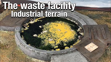 Waste facility industrial terrain for Warhammer 40k, Kill Team, etc..