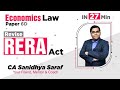 Revise RERA Act in 27 min | CA Final Elective Law | Economic Laws | Paper 6D