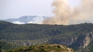 El incendio en la sierra de Tivissa quema ya 400 hectáreas