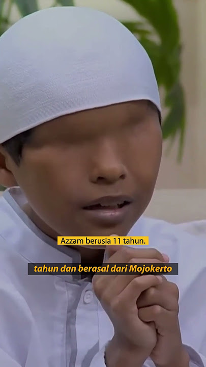 Azzam, the Eyeless Boy, Leads 14,000 Banser Soldiers in Reciting the Asyghil Prayer