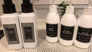 【モノトーン】ラベルや、シャンプーボトルご紹介