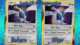 Restoring Lugia LV.43 | Legendary Pokémon Card Cleaning