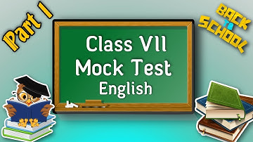 Class 7 English Mock Test Part 1| Quick English In Bengali