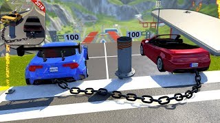 Chained Cars Vs. Bollard / Android Gameplay HD (by Vallcosoft Games) screenshot 1