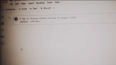 How to run Hello World in Google colab