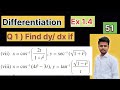 ✅ “Differentiation Ex 1.4 Q 1  Part-51 | Class 12 Maths  | Altaf Sir”