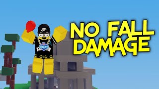 HOW TO TAKE *NO* FALL DAMAGE IN (ROBLOX BEDWARS)