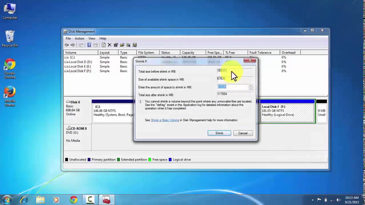 how-to-make-partition-of-hard-disk-in-windows-shrink-delete-and
