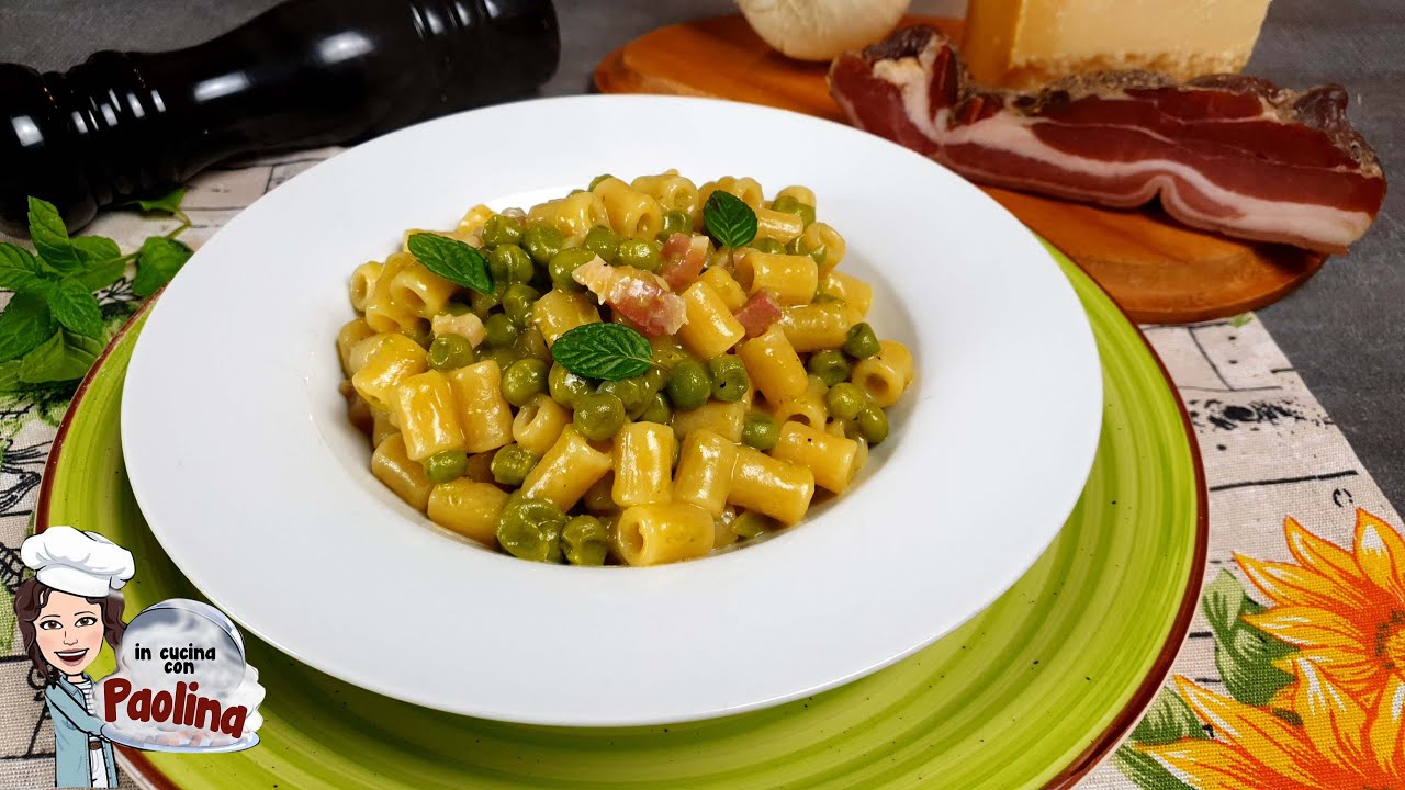PASTA E PISELLI napoletana. Come fare pasta e piselli cremosa. Primo