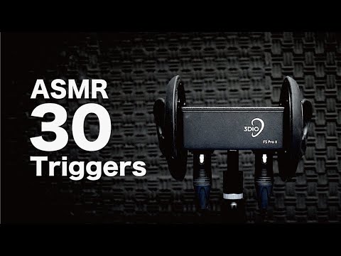 【ASMR】脳がゾクゾクする気持ち良い音【30選】(耳かき,水,タッピング,他人気所) ASMR 30 Triggers With 3Dio Pro