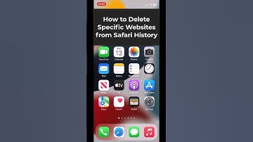 How to Delete Specific Websites from Safari History 📱 #shorts