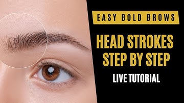 Bold Brows Drawing Technique | Head Strokes Tutorial