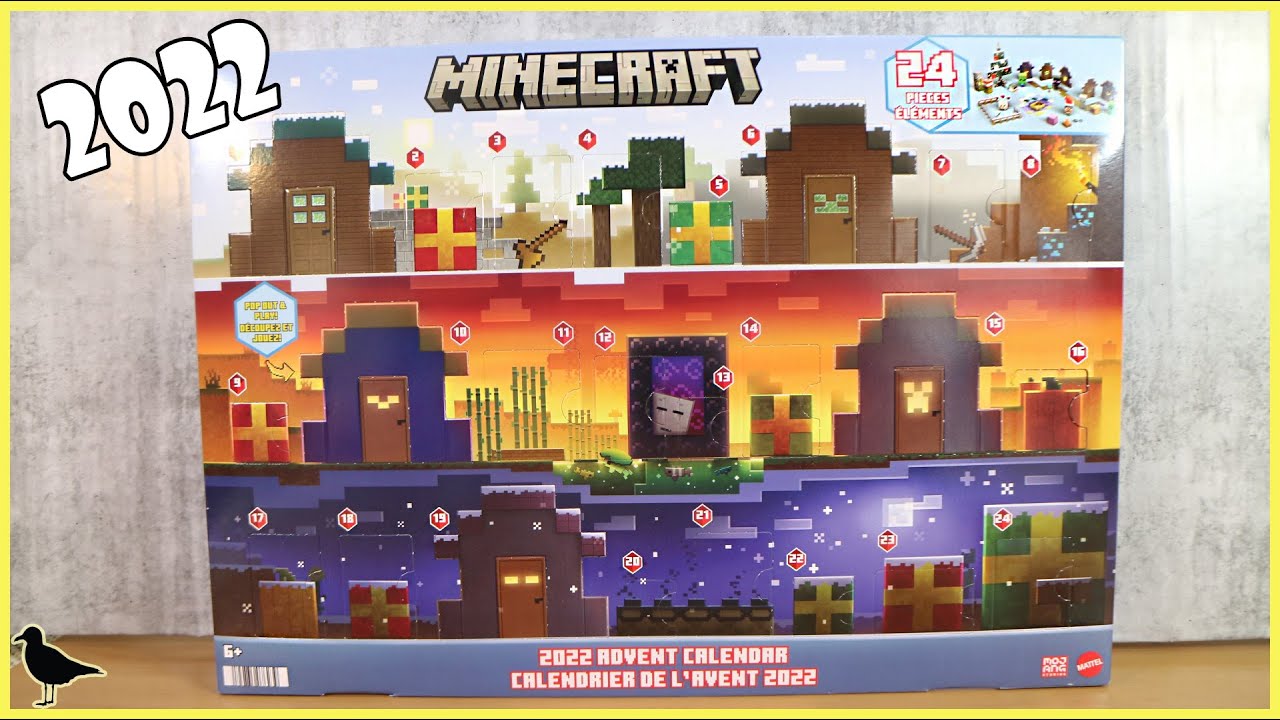 2022 Minecraft Advent Calendar Full Unboxing! Mob Head Minis & more!