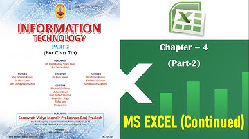 Class 7 | Chapter 4 | Part-2| MS Excel (Continued) | Information Technology | Vidya Bharti Computer