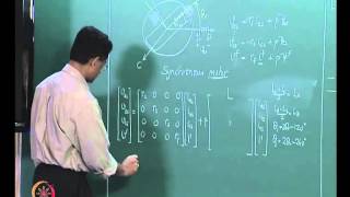 ⁣Mod-01 Lec-32 Modelling of Salient Pole Synchronous Machines - II