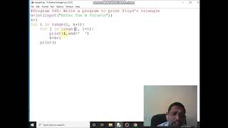 Write a program to print Floyd’s triangle