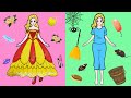 Paper Dolls Dress Up -Costumes Party with a couple  Dress Handmade -  Beauty girls craft stories