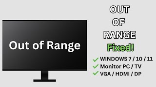 Cara Mengatasi “Out of Range” di Monitor (Paling Mudah & Cepat!)