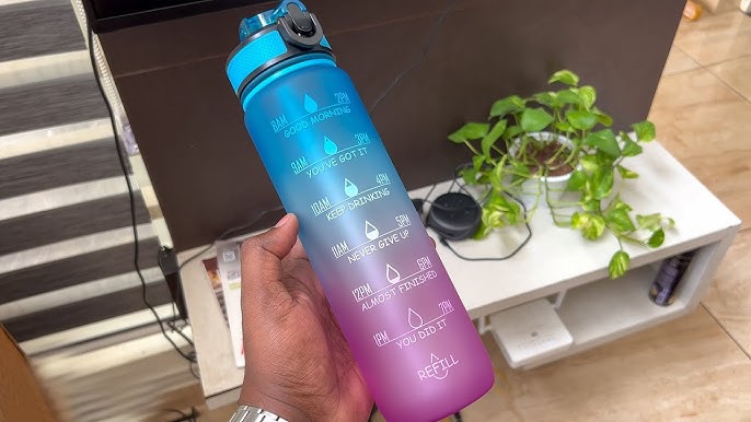 Primula 64 Ounce Blue Ombre Motivational Water Bottle