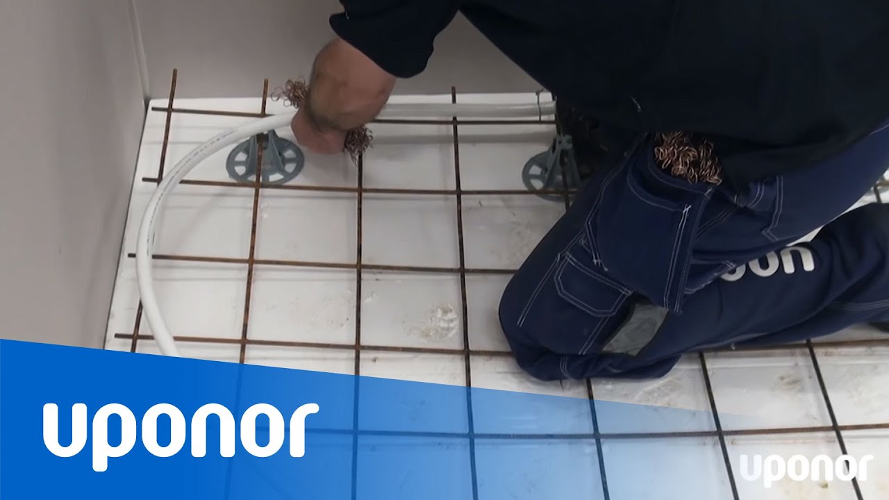Installation av uponor golvvärme najad mot armering youtube