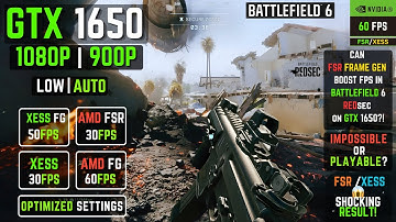 Battlefield 6 REDSEC S1 on GTX 1650 Laptop – FSR 3 & XeSS Saved It 🔥