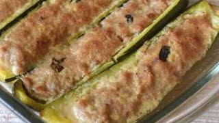 ZUCCHINE RIPIENE /ZUCCHINI WITH MOUSE AND MINCEMEAT