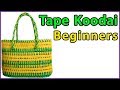 2  ரோல் Tape wire Koodai Full Tutorial for beginners | Plastic wire Koodai