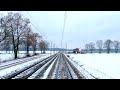 ★ 4K 🇵🇱 Winter on Polish rails, Poznań - Zbąszynek cab ride [12.2021]