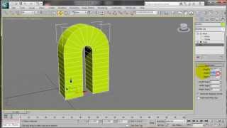 3D Max 2012 procedural model - Modifier Stack